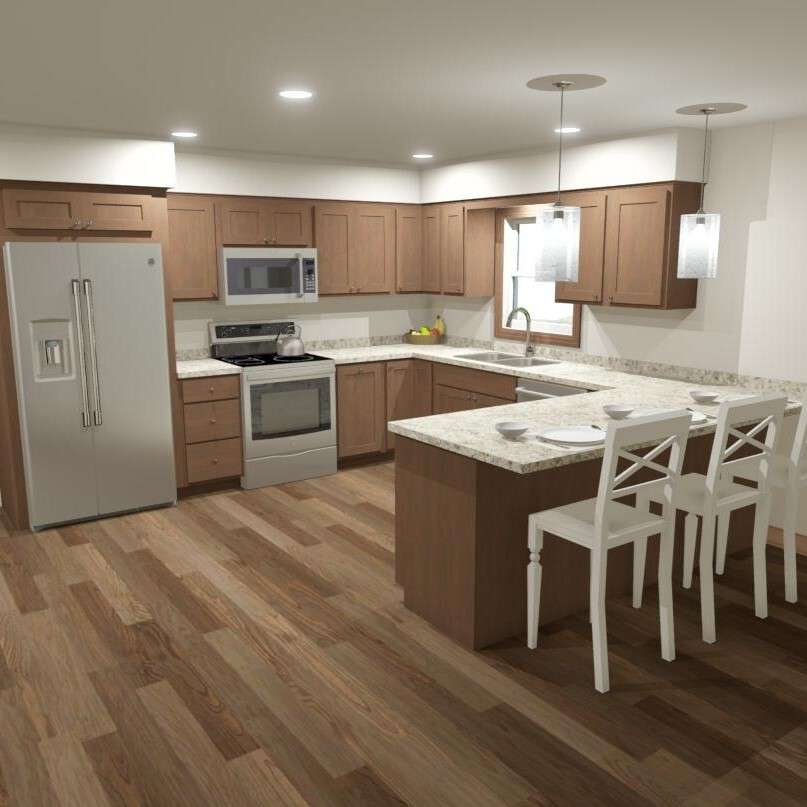 Remodeled kitchen